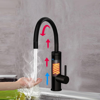 🚰 HOGART električna grelna kuhinjska pipa – 3000W, LED prikaz temperature