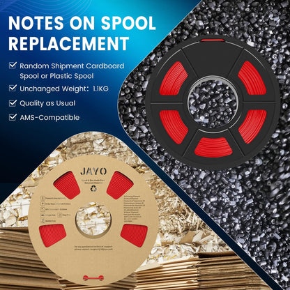 🧵 JAYO PLA+ filament - 1.75 mm, black, 1.1kg (50g filament is missing)