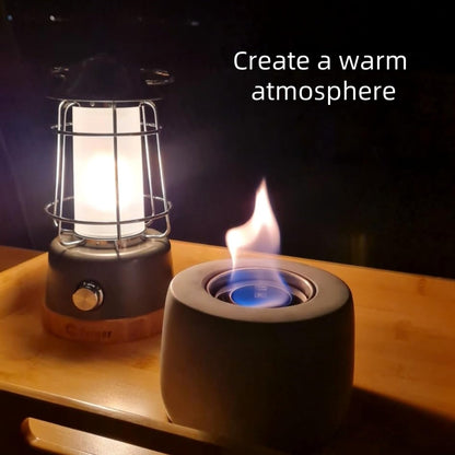 Namizni bioetanolni kamin iz betona – prenosni, brez dima