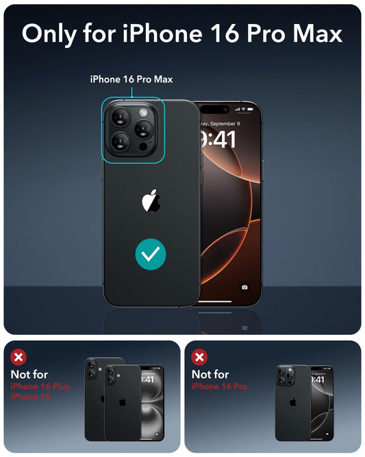 ESR prozoren zaščitni ovitek z MagSafe stojalom za iPhone 16 Pro Max