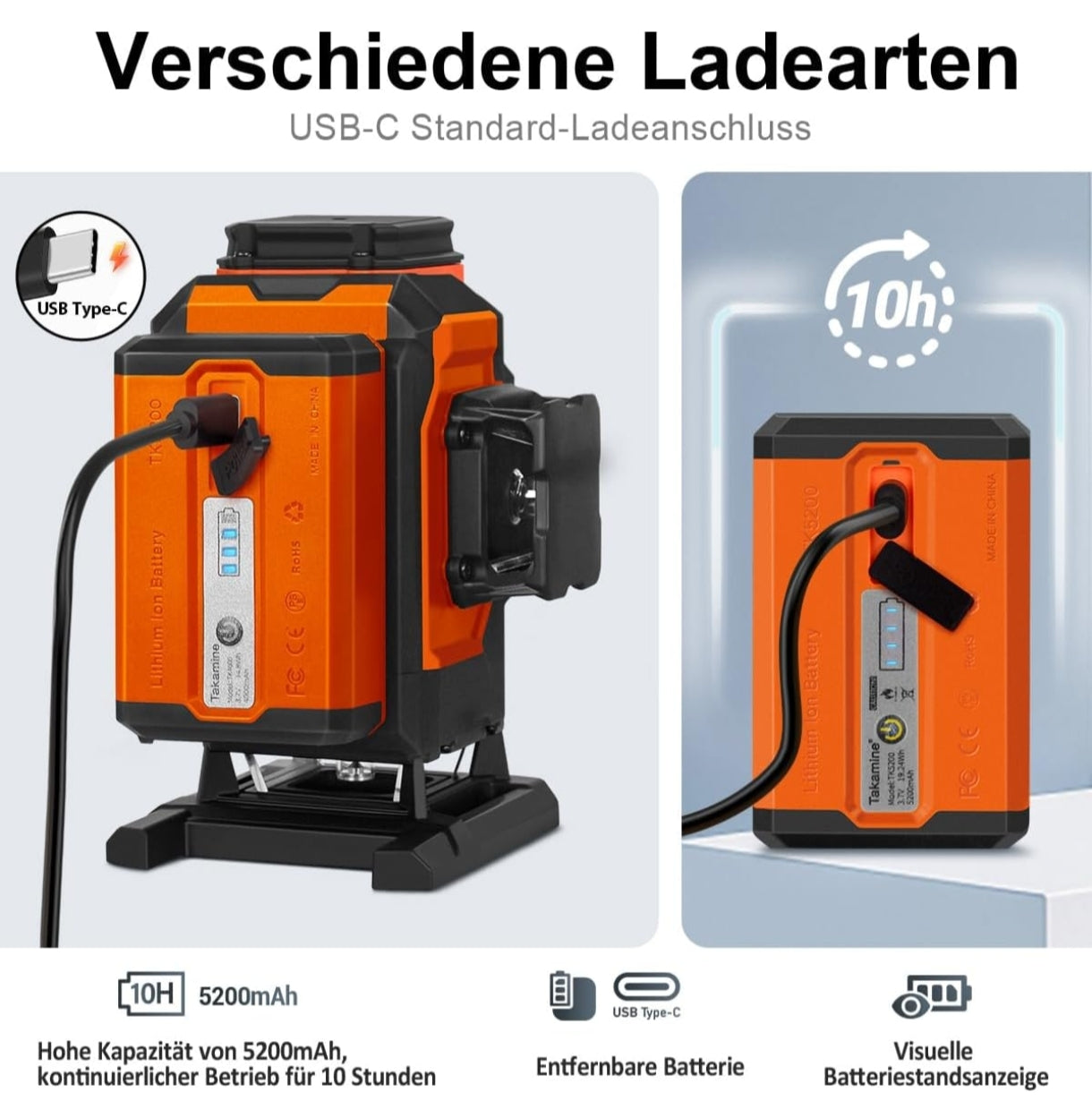 TAKAMINE PRO verzija, 4D gradbeni laser, 16 linij, 4×360°, Bluetooth+daljinec, 1 leto garancija