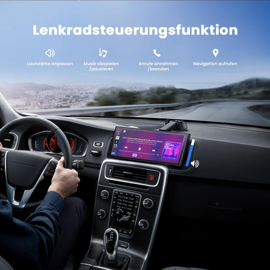 🚗 KRUNIA 9.26" brezžični iOS & Android zaslon z vzvratno kamero
