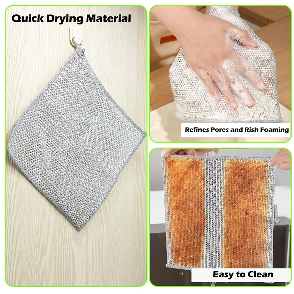 🧽 12x wire dishcloth 20x20cm