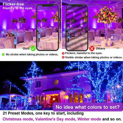Pametni RGB LED reflektor 80W z Bluetooth APP nadzorom - naklikaj.si