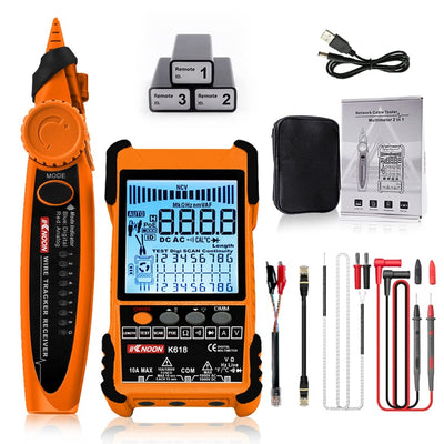 Profesionalni tester omrežnih kablov + multimeter KKnoon K618 (POE podpora)