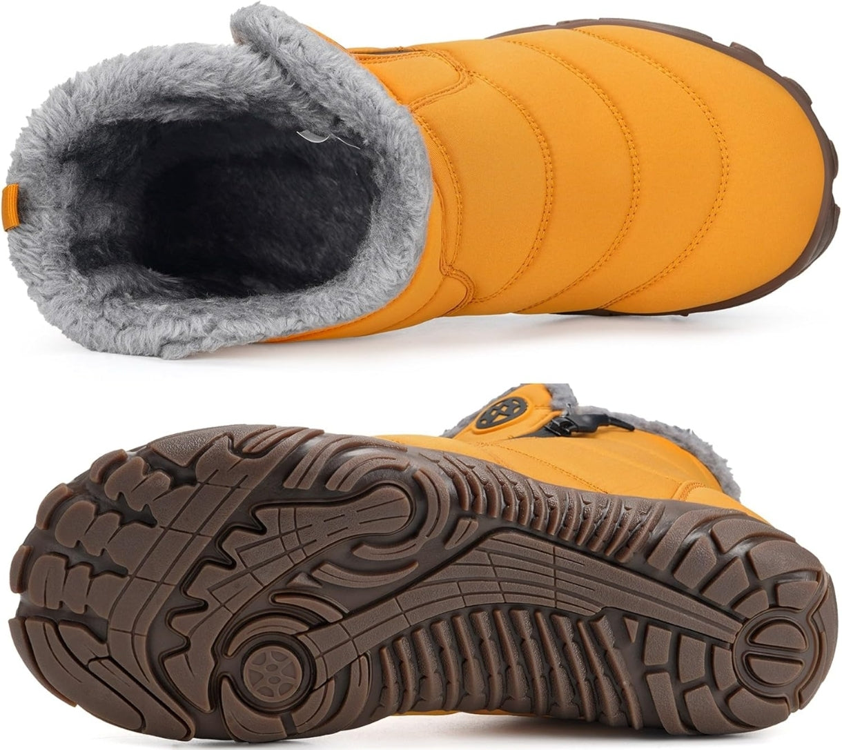 KVbaby podloženi zimski škornji z zadrgo (št. 40, rjavi)