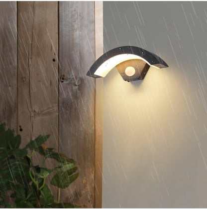 💡 Elegant outdoor LED wall lamp 24W with motion sensor - black, 3000K, IP65