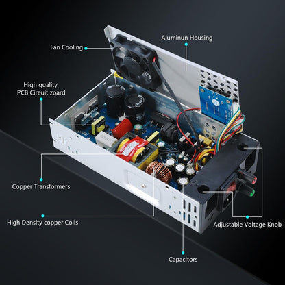 Meishile nastavljiv preklopni napajalnik 0-30V 0-17A 500W - naklikaj.si