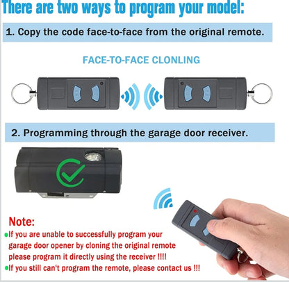 2x daljinec za garažna vrata Hormann 868 MHz (modri gumbi)