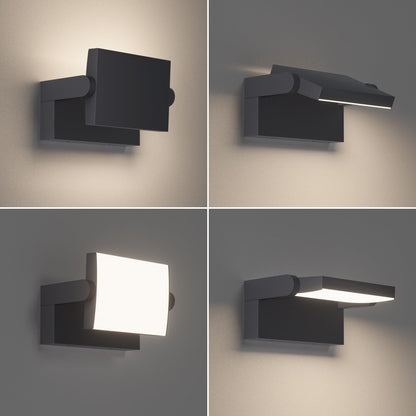 Kligh­ten 24W zunanja LED stenska svetilka, antracit (IP65, 4000K)