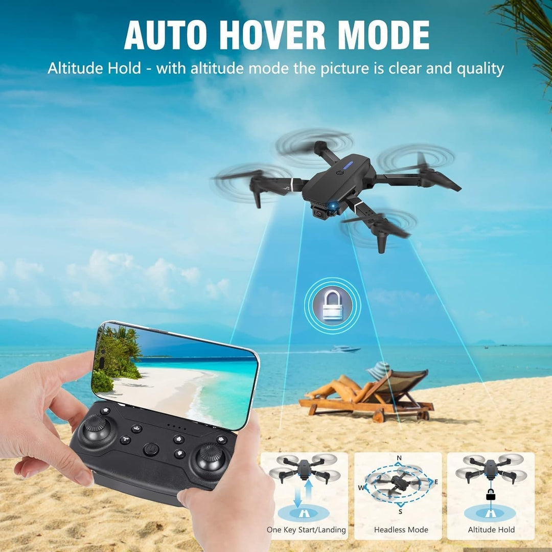Zložljiv dron z 1080P HD kamero in 2 baterijama