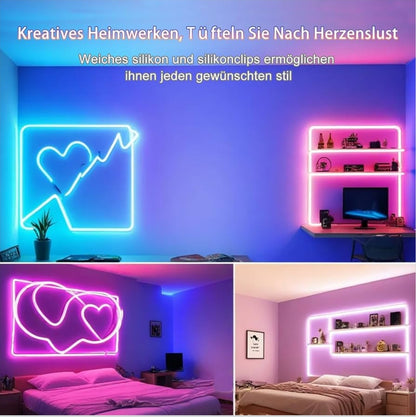 15m HEROMIND RGB LED neonski trak, daljinec, aplikacija, IP67