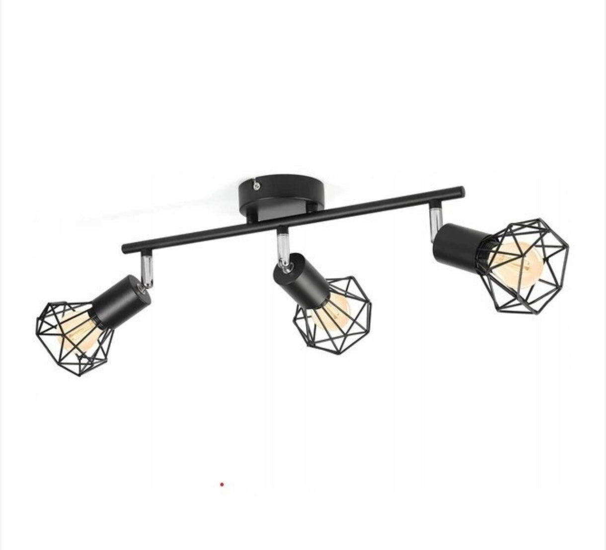 Stropna/stenska svetilka s tremi reflektorji + 3x LED žarnica 6W, 6500K - naklikaj.si