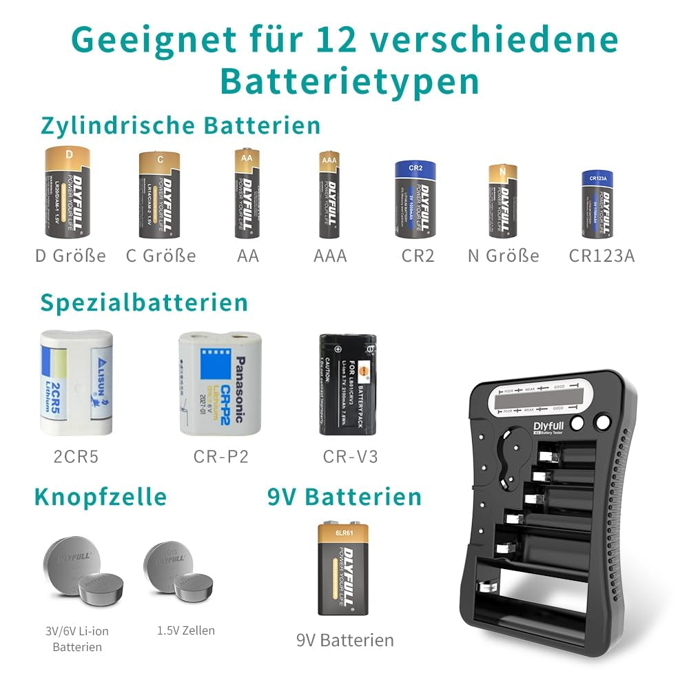 DLYFULL B2 univerzalni tester baterij – moder