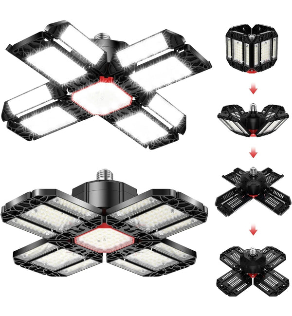 RAFOW 200W LED garažna svetilka (2 kosa, 20000 lm, 6500 K)