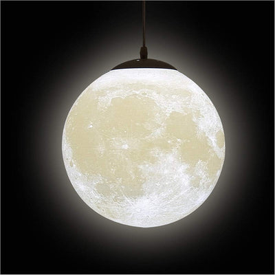 KRUHAN 3D Moon Pendant Light – viseča lampa v obliki lune (25 cm, navoj E27)