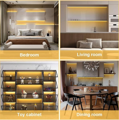 COB LED trak komplet z indukcijskim senzorjem – 6×1 m, topla bela