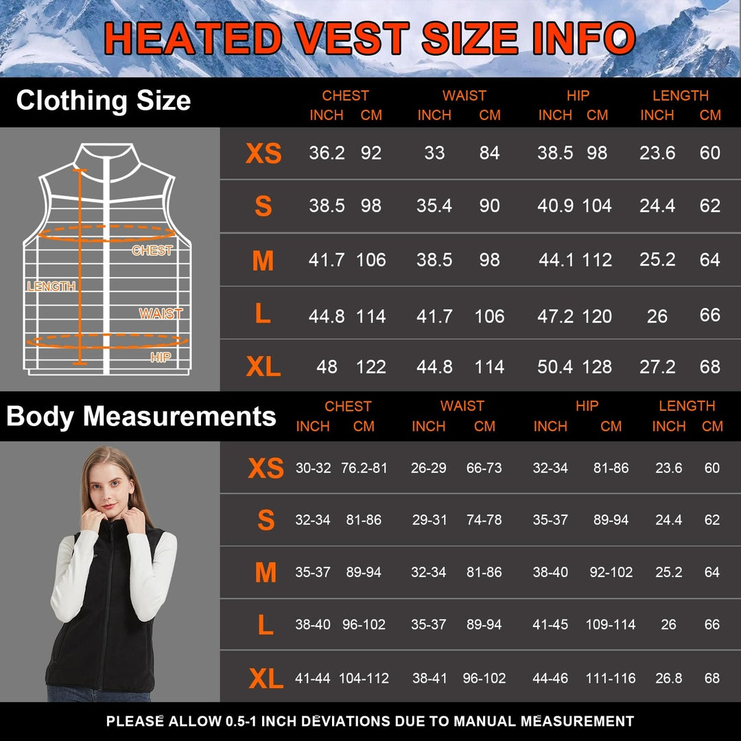 GOKOZY Unisex ogrevani telovnik z baterijo 10.000mah – 5 grelnih con (velikosti S in M)