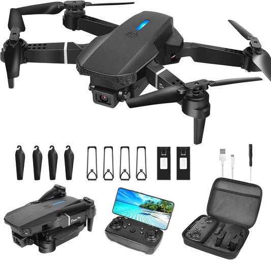 Zložljiv dron z 1080P HD kamero in 2 baterijama