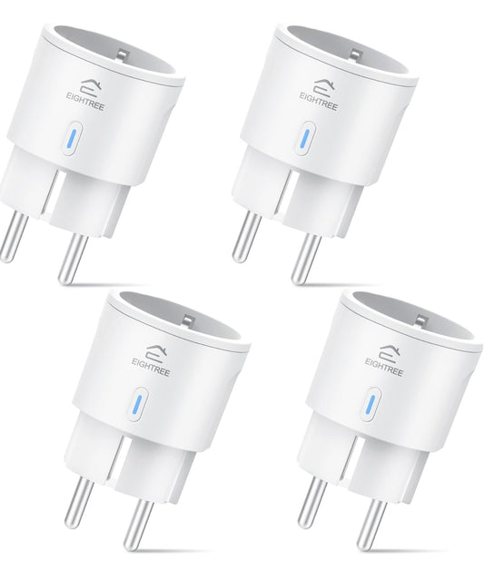 4x EIGHTREE pametna WiFi vtičnica – 16A, merjenje porabe, urnik vklopa preko Alexa/Google Home