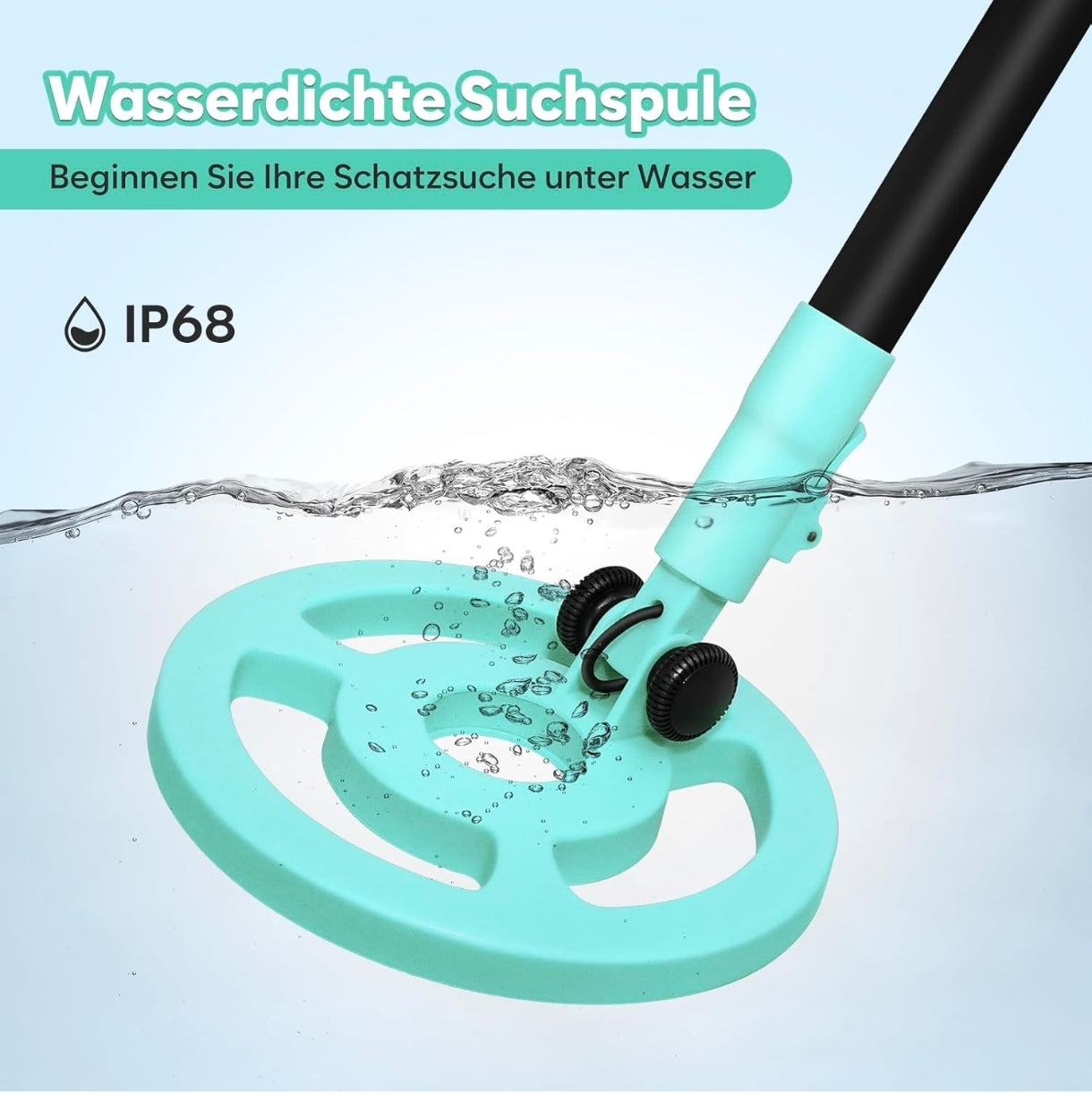 iTayga otroški detektor kovin – IP68, LCD zaslon -RABLJEN - kot nov