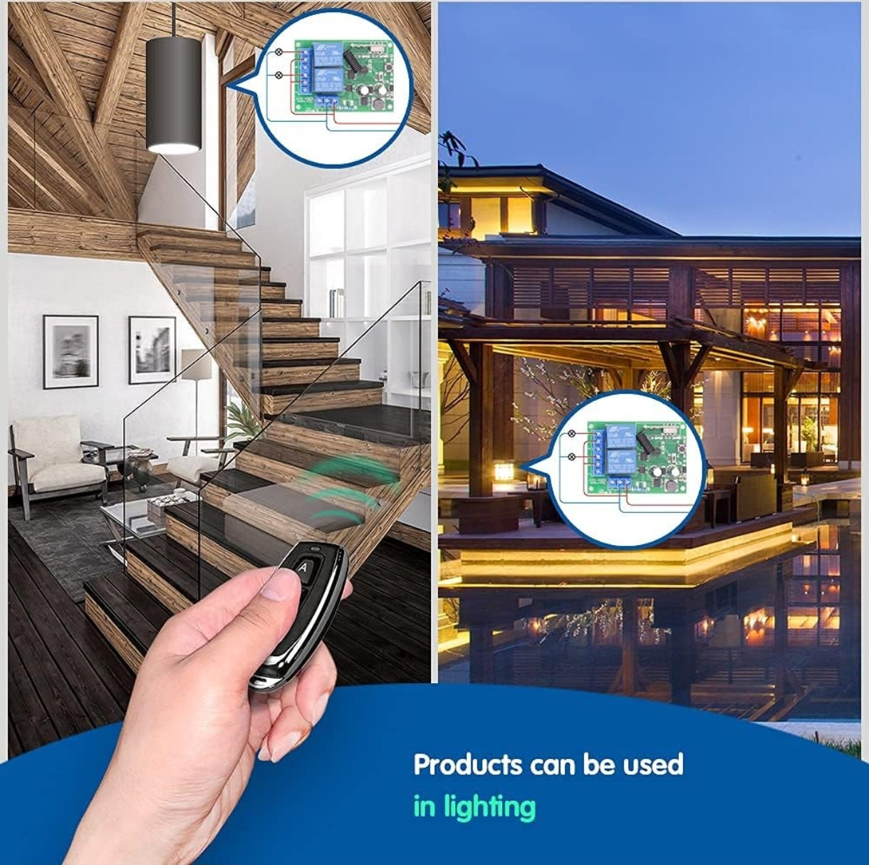 Univerzalni daljinec s sprejemnikom DieseRC 433 MHz - 2 kanala - naklikaj.si