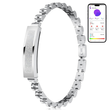 ⌚ LIGE pametna zapestnica za ženske (črna, srebrna)