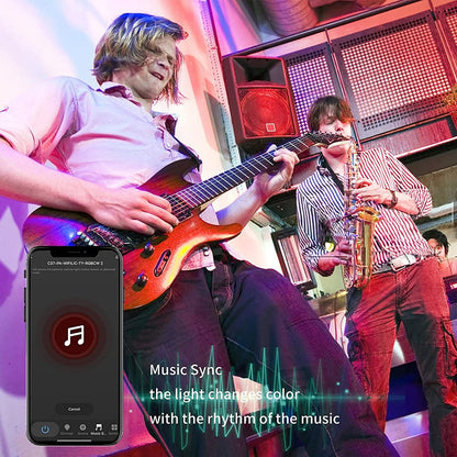 4x FITOP pametne WiFi žarnice E14, 4,9W,  – RGB + topla/hladna bela, 470 lm, 16 miljonov barv