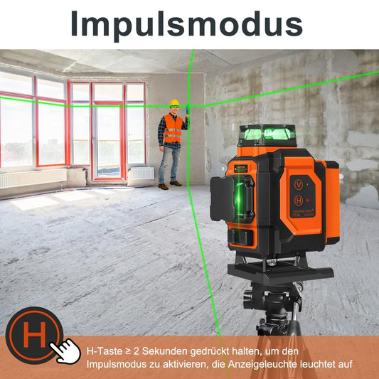 TAKAMINE PRO verzija, 4D gradbeni laser, 16 linij, 4×360°, Bluetooth+daljinec, 1 leto garancija