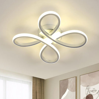 SENQIU LED stropna luč 30W, 3375lm, 4500K, Ø30 cm - srebrna - naklikaj.si