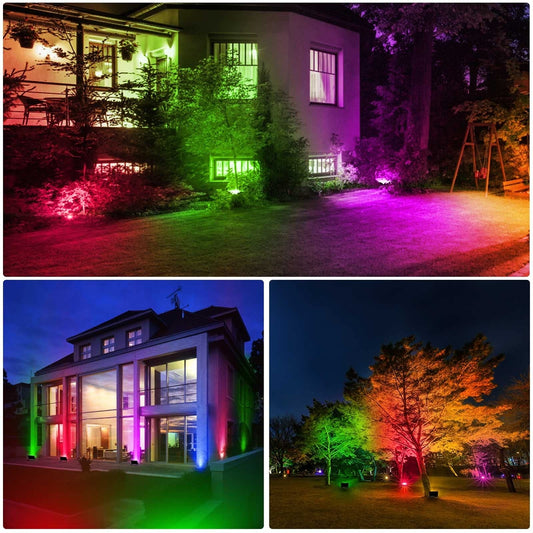 2x iLC RGB LED reflektor 30W – IP66, 16 milijonov barv, MESH povezava, Bluetooth (2kom)