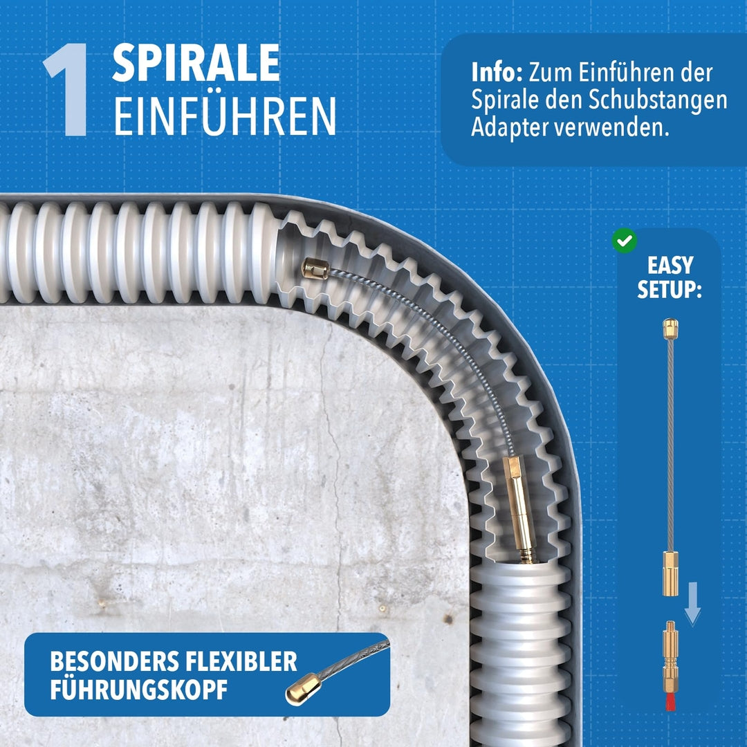 🔧 STONEREEF kabelska vlečna vrvica 30 m + 6 adapterjev