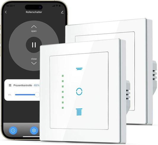 🪟 CURRYSMARTER pametno stikalo za rolete z WiFi povezavo in glasovnim upravljanjem - 2kom