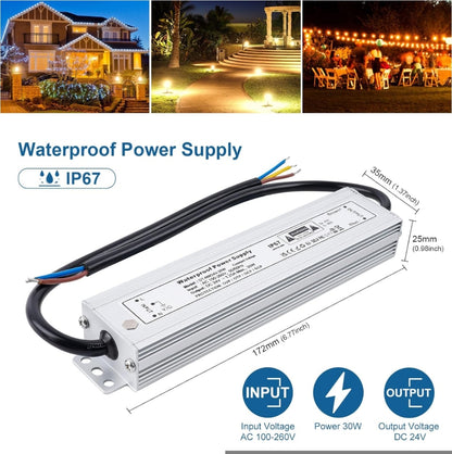 IP67 vodoodporni napajalnik za LED razsvetljavo – DC 24V / 30W