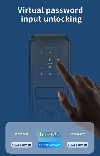 Xenocam pametna ključavnica na prstni odtis, geslo, aplikacijo, 2xRFID, 2x mehanski ključ - naklikaj.si