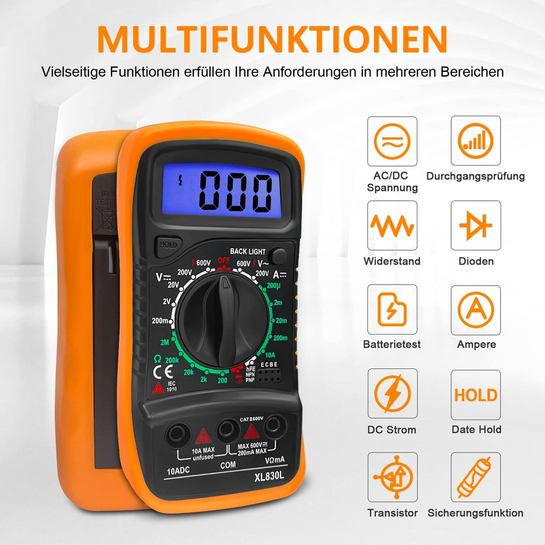 Digitalni multimeter XL830L z osvetljenim zaslonom