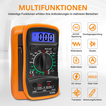 Digitalni multimeter XL830L z osvetljenim zaslonom