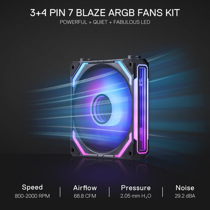 💨 REDRAGON GCF012 120mm ARGB ventilatorji (3-pack)