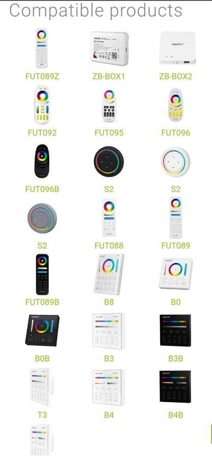 MiBOXER FUT037Z+ 3 v 1 LED krmilnik (Zigbee 3.0 + 2.4 GHz)