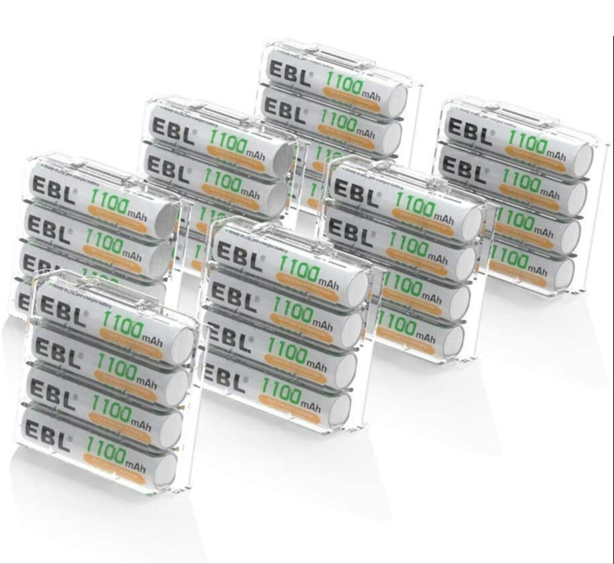 EBL AAA polnilne baterije 1.2V 1100 mAh – Ni-MH (8 kosov)