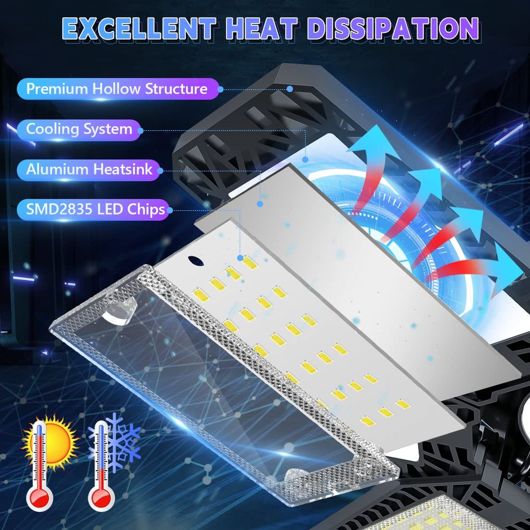 Garažna LED svetilka 200W, 20.000lm - 6 kosov